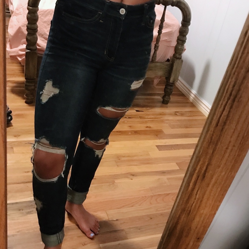 hollister high rise jeans
